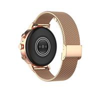 KOMI Correas de acero inoxidable de 18 mm compatibles con Huawei Watch, reemplazo de banda de liberación rápida para Huawei Talkband B5 / Ticwatch C2 Rose (18 mm, Rosa)