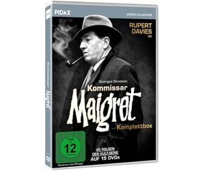 Kommissar Maigret - Komplettbox - Die 45 Folgen der legendären BBC Kult-Serie mit Rupert Davies mit Bonus Krimi [16 DVDs]