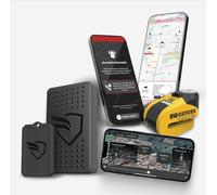 KOMOBI Pro Lock GPS para Moto con Localizador Antirrobo, Alarma y Seguimiento en Tiempo Real, Aviso al Móvil, Incluye Candado Antirrobo para Motocicleta