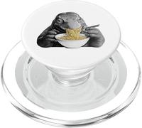 Komodo Dragon Comiendo Fideos Ramen Divertido Amante de Reptiles PopSockets PopGrip para MagSafe