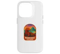 Komodo Island Dragon Mom and Baby - Insignia de Viaje para Regalo de Vida Silvestre Carcasa para iPhone 14 Pro
