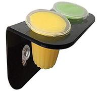 Komodo Soporte de gelatina Doble con ventosas Fuertes para Todas Las Especies, Accesorio de hábitat para Mascotas montable