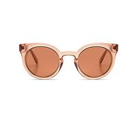 KOMONO Lulu Dry Rose Gold Rim Unisex Cat-eye Bio Nylon G850 Sunglasses for Men and Women with UV Protection and Scratch-Resistant Lenses