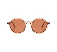 KOMONO Madison Dry Rose Gold Rim Unisex Round Bio Nylon G850 Sunglasses for Men and Women with UV Protection and Scratch-Resistant Lenses