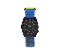 KOMONO Rizzo Scuba Teens Chronograph Watch For Girls and Boys, with Black Dial and Blue/Yellow Recycled Webbing Strap
