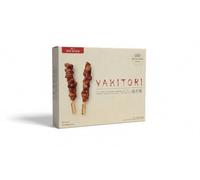 Komoro Oriental Bites - Yakitori de Pollo Marinado en Salsa de Soja Dulce Estilo Japonés, 40 Brochetas de 25g (1kg), Envío Refrigerado con Cadena de Frío Garantizada, Certificado Halal