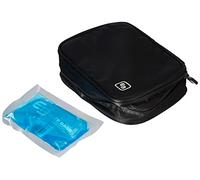 Kompaktes, thermoisoliertes Ampullarium für den täglichen Gebrauch mit 49 Steckplätzen in verschiedener Größe.