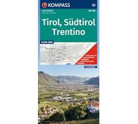 KOMPASS Autokarte Tirol, Südtirol, Trentino/Tirolo, Alto Adige, Trentino 1:250.000: mit Strassenkarte: 358