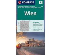 KOMPASS Stadtplan Wien 1:15.000: Innenstadt 1:10000. Ausflugskarte 1:200000: 433