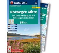 KOMPASS Wanderführer Norwegen Mitte, von Fylke Trøndelag bis zum Nationalpark Jodalsbreen, 55 Touren mit Extra-Tourenkarte: mit Touren und GPS-Daten in der KOMPASS-App: 5983