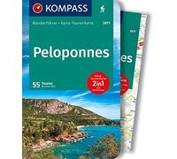 KOMPASS Wanderführer Peloponnes, 55 Touren mit Extra-Tourenkarte: GPS-Daten zum Download: 5971