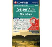 KOMPASS Wanderkarte 067 Seiser Alm, Naturpark Schlern-Rosengarten / Alpe di Siusi, Parco Naturale Sciliar-Catinaccio 1:25.000: Wander- und ... Wander-& Radwege. Panorama. Skitouren.
