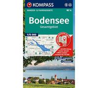 KOMPASS Wanderkarte 1c Bodensee Gesamtgebiet 1:75.000: Wander- und Fahrradkarte in einem - inklusive Offline-Verwendung in der KOMPASS-App. Wander-& Radwege. Panorama. Langlaufen. Reiten.