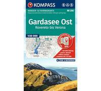 KOMPASS Wanderkarte 250 Gardasee Ost, Rovereto bis Verona 1:50.000: Wander- und Fahrradkarte in einem - inklusive Offline-Verwendung in der KOMPASS-App. Wander-& Radwege. Skitouren.
