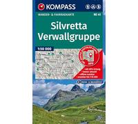 KOMPASS Wanderkarte 41 Silvretta, Verwallgruppe 1:50.000: Wander- und Fahrradkarte in einem - inklusive Offline-Verwendung in der KOMPASS-App. Wander-& Radwege. Skitouren.