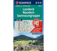 KOMPASS Wanderkarte 42 Landeck, Nauders, Samnaungruppe 1:50.000: Wander- und Fahrradkarte in einem - inklusive Offline-Verwendung in der KOMPASS-App. Wander-& Radwege. Skitouren. Langlaufen. Reiten.