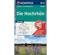 KOMPASS Wanderkarte 462 Die Hochrhön 1:25.000: Wander- und Fahrradkarte in einem - inklusive Offline-Verwendung in der KOMPASS-App. Wander-& Radwege.
