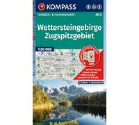 KOMPASS Wanderkarte 5 Wettersteingebirge, Zugspitzgebiet 1:50.000: Wander- und Fahrradkarte in einem - inklusive Offline-Verwendung in der KOMPASS-App. Wander-& Radwege. Skitouren. Langlaufen. Reiten.