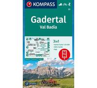 KOMPASS Wanderkarte 51 Gadertal / Val Badia 1:25.000: 3in1 Wanderkarte, mit Aktiv Guide inklusive Karte zur offline Verwendung in der KOMPASS-App. Fahrradfahren. Skitouren.