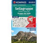 KOMPASS Wanderkarte 59 Sellagruppe, Gröden, Seiser Alm / Gruppo del Sella, Val Gardena, Alpe di Siusi 1:50.000: Wander- und Fahrradkarte in einem - ... Radwege. Panorama. Skitouren. Langlaufen.