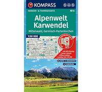 KOMPASS Wanderkarte 6 Alpenwelt Karwendel Mittenwald, Garmisch-Partenkirchen 1:50.000: Wander- und Fahrradkarte in einem - inklusive ... Radwege. Skitouren. Langlaufen. Reiten.