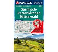 KOMPASS Wanderkarte 790 Garmisch-Partenkirchen, Mittenwald 1:35.000: Wander- und Fahrradkarte in einem - inklusive Offline-Verwendung in der KOMPASS-App. Wander-& Radwege. Skitouren. Langlaufen.