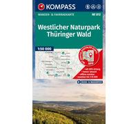 KOMPASS Wanderkarte 812 Westlicher Naturpark Thüringer Wald 1:50.000: Wander- und Fahrradkarte in einem - inklusive Offline-Verwendung in der KOMPASS-App. Wander-& Radwege. Langlaufen.