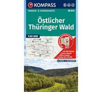 KOMPASS Wanderkarte 813 Östlicher Thüringer Wald 1:50.000: Wander- und Fahrradkarte in einem - inklusive Offline-Verwendung in der KOMPASS-App. Wander-& Radwege. Langlaufen.