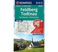 KOMPASS Wanderkarte 891 Feldberg, Todtnau, Kirchzarten, Hinterzarten 1:25.000: Wander- und Fahrradkarte in einem - inklusive Offline-Verwendung in der ... Radwege. Skitouren. Langlaufen. Reiten.