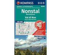KOMPASS Wanderkarte 95 Nonstal, Mendelpass, Val di Non, Passo della Mendola 1:50.000: Wander- und Fahrradkarte in einem - inklusive Offline-Verwendung ... Wander-& Radwege. Panorama. Skitouren.