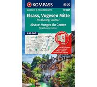 KOMPASS Wanderkarten-Set 2221 Elsass, Vogesen Mitte, Alsace, Vosges du Centre (2 Karten) 1:50.000: inklusive Karte zur offline Verwendung in der KOMPASS-App. Fahrradfahren.