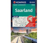 KOMPASS Wanderkarten-Set 825 Saarland (2 Karten) 1:50.000: inklusive Karte zur offline Verwendung in der KOMPASS-App. Fahrradfahren. Reiten.