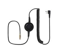 Komunica Komunica NC-PRO-CAB-IL Cable Quick Disconnect con gran botón PTT In-Line ideal para Auriculares de la Serie NC-PRO y conector 2 Pin para Icon IL