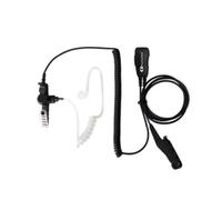 Komunica Microauricular con tubo acústico compatible con la serie Motorola R7 y MXP-600 Microauricular con PTT, con tubo acústico y fácilmente ajustable.