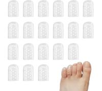 KOMUNJ 20 unidades de gel para dedos de los pies, silicona, callos, dedos de los pies, pérdida de uñas de los pies, alivio del dolor de fricción y más