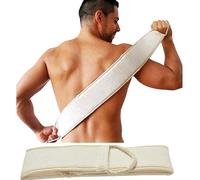 KOMUNJ Esponja de esponja para baño y ducha, esponja de luffa con correa para la espalda, para una limpieza profunda, relaja tu cuerpo