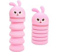 KOMUNJ Estuche de silicona plegable para niños, estuche pequeño, estuche para lápices, estuche para niñas, adolescentes, regalo para el comienzo del colegio, Rosa., Fashion