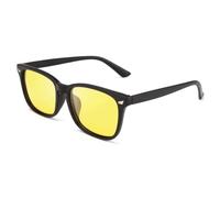 KOMUNJ Gafas de visión nocturna para automovilistas, gafas de seguridad, gafas de visión nocturna, polarizadas, visión nocturna, conducción nocturna, para hombre y mujer, dorado