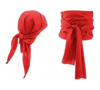 KOMUNJ Juego de accesorios piratas, diadema pirata, cinturón de cintura con parche en el ojo, collar, capitán pirata, banda medieval grande para carnaval, Halloween, niños, mujeres, hombres (rojo)
