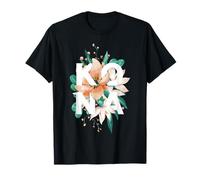 Kona Diseño Floral Kona Big Island Hawaii Estados Unidos Camiseta