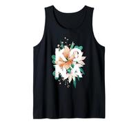 Kona Diseño Floral Kona Big Island Hawaii Estados Unidos Camiseta sin Mangas
