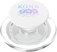 Kona Hawaii Recuerdo de surfista flores de hibisco hawaiano PopSockets PopGrip para MagSafe