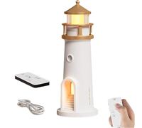 Konbawa Moon Lamp Projector Night Light, LED Night Lamp Lighthouse Moonlight Projection Lamp, Lunar Projection, Adjustable Brightness, Moon Shadow Atmosphere Light for Bedroom, Living Room, Study