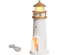 Konbawa Moon Lamp Projector Night Light, LED Night Lamp Lighthouse Moonlight Projection Lamp, Lunar Projection, Adjustable Brightness, Moon Shadow Atmosphere Light for Bedroom, Living Room, Study