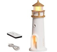 Moon Lamp Projector Night Light, LED Night Lamp Lighthouse Moonlight Projection Lamp, Lunar Projection, Adjustable Brightness, Moon Shadow Atmosphere Light for Bedroom, Living Room, Study