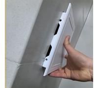 Koncey Tapa de Inspección, Panel de Acceso PVC, Instalación Integrada, Puerta de Inspección para Paneles de Yeso, Plomería, Electricidad(Opening 200 x 250 mm)