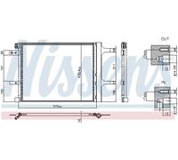 Kondensador Aire Acondicionado De Aluminio con Secador para Toyota Proace City