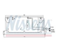 Kondensador De Aire Acondicionado Aluminio NISSENS Para Opel Tigra 95_ 94502