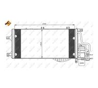 Kondensador De Aire Acondicionado NRF Para Opel Corsa C Combo Tour W5L X01 35531