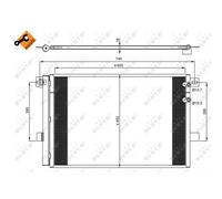 Kondensador De Aire Acondicionado NRF Para VW Amarok 2H S1B 2HA 2HB S6B S7A